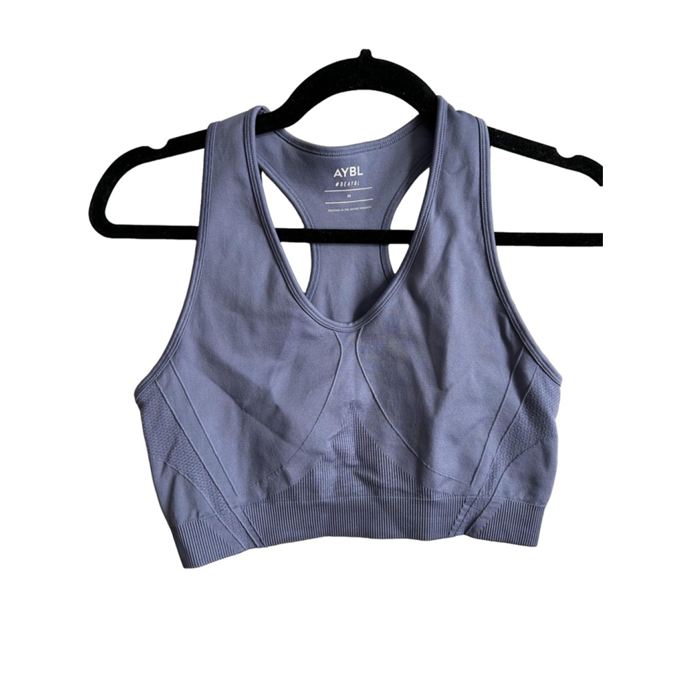 Women's AYBL Sports Bra Size M Periwinkle